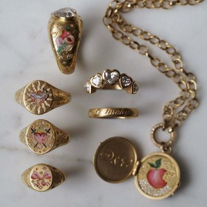 Nouveau collier pendentif tendance pour femme, style européen et américain, en acier inoxydable <span class=keywords><strong>Baresi</strong></span>, luxe léger, avec fleurs peintes et cœur - Product Image 2