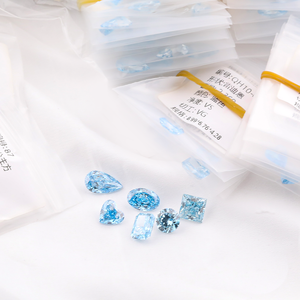 ラボグローンブルー2カラット無認定ルーズダイヤモンドリングペンダントジュエリー作りファンシーカットメーカー卸売価格 - Product Image 4