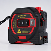 Télémètre laser industriel DEWEN 4-en-1, 60 m, précision de 2,0 mm, 2 piles AAA, pour la construction et le bricolage