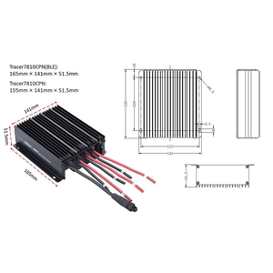 2024 nuevo producto <span class=keywords><strong>EPEVER</strong></span> Tracer7810CPN 30A 12/24V Auto MPPT controlador de carga Solar con iluminación Bluetooth y función de temporizador - Product Image 5
