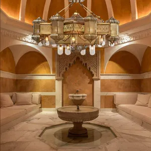 Arap tavan işıkları dekor Villa asılı lamba çubuğu güneydoğu asya fas Retro avizeler müslüman kolye lamba