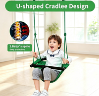 Harnais de sécurité pour balançoire pour tout-petits Ropecube, tricoté à la main, corde réglable, utilisation intérieure/extérieure, garderie, maison, maternelle, parc de trampolines