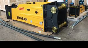 BRISE HYDRAULIQUE SOOSAN ACCESSOIRES POUR MACHINES LOURDES CONCESSIONNAIRE D'ÉQUIPEMENT INDUSTRIEL BRISEURS HYDRAULIQUES PUISSANCE ET SILENCIEUX RUISSEMENT - Product Image 2