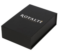 Emballage de flacon de parfum de 30 ml, boîte en carton recyclé, boîte de parfum magnétique noire avec insert en mousse