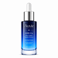 Sérum Visage au Cuivre Bleu Marque Blanche GHK Cu Peptide Acide Hyaluronique 30ml pour Éclaircissement et Correction du Teint