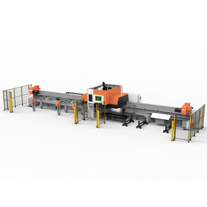 Machine de découpe <span class=keywords><strong>laser</strong></span> à fibre CNC 5 axes Golden <span class=keywords><strong>Laser</strong></span> pour tubes métalliques, haute productivité, épaisseur 0-25 mm, refroidissement par eau, Yaskawa Hiwin - Product Image 1