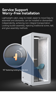 Cabine anti-interférence silencieuse adaptée aux conférences téléphoniques, aux négociations, aux diffusions en direct et aux enregistrements - Product Image 5