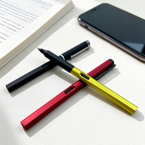 Stylo bille en aluminium fin, surface mate, logo personnalisé, vente en gros - Product Image 3