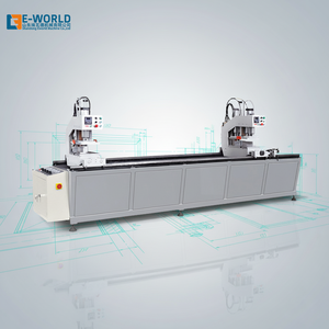 Machine à souder à double tête haute précision E-WORLD pour fenêtres et portes en PVC UPVC - Product Image 1