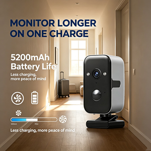 OiKay Low Power Room Cameras Outdoor 5200mAh 2 Months Standby PIR Human Detection 2K Night Vision Wireless 4G Security Camera - Product Image 1