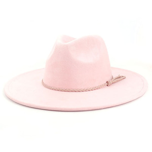 Sombrero Fedora Clásico de Ala Ancha de Gamuza para Mujer y Hombre, Sombreros de Iglesia, Jazz, Decoración de Bodas, Gorra de Vestir Formal - Product Image 2
