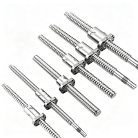 Ball Screw SFU1610 16mm 10mm Lead dengan Pemesinan Ujung, Panjang Sesuai Pesanan untuk Mesin CNC, Layanan OEM, Mur Preload