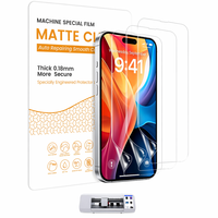 Protection d'écran personnalisée en gros, film mat HD anti-lumière bleue UV TPU pour 15 16 17 Pro Max