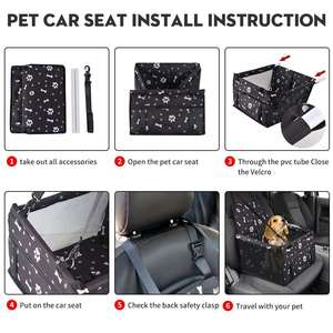 Kunden spezifische Oxford Breath able Folding Soft Washable Kleine Haustiere Hundes itz bezüge Hund Hängematte für Autos - Product Image 5