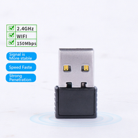 Adaptador WiFi USB 2.0 Mini OEM, Inalámbrico, 802.11n, 150Mbps, Receptor Externo para Laptops y Computadoras de Escritorio - En Stock