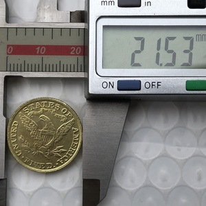 Réplica de Moneda de Oro con Cabeza de la Libertad, 1854-1907, 62 Años Diferentes, Moneda Conmemorativa Chapada en Oro, Reproducción Antigua - Product Image 3