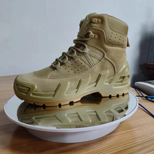 TSB08 Definite Outdoor Sports Tactical <b>Boots</b> Cow Suede Genuine Leather Middle Cut Ankle <b>Hiking</b> Khaki Shoes Lightweight Desert - Product Image 6