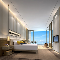 Meubles d'hôtel 5 étoiles au design moderne personnalisé pour salon, chambres et motels - Packs et ensembles de meubles de chambre d'hôtel boutique