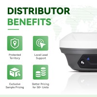 Penerima GNSS RTK L1 AR dengan 1408 Saluran yang Mendukung GPS GLONASS Galileo untuk Survei Topografi Stasiun CORS