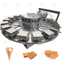 Machine à gaufres industrielles pour cornets de crème glacée, mini petite machine à gaufres fines, biscuits, cornets de crème glacée