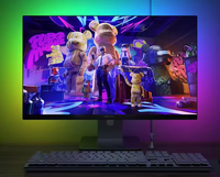 Lampu Strip LED Warna-warni PC Sync Backlight 24-32 inci, Lampu Dekorasi Atmosfer Game RGB Komputer dengan Remote USB