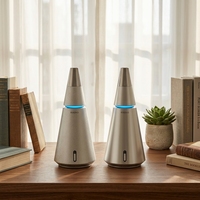 Diffuseur d'huiles essentielles sans eau, contrôlé par application, télécommande, rechargeable, 100 ml, acier inoxydable, pour la maison, l'hôtel, à piles