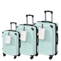 Vente en gros Sac de voyage unisexe personnalisé Ensemble de bagages 20/24/28 pouces avec roulette et serrure Ensemble de valise à la mode