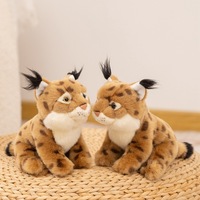 Peluche réaliste Lynx, jouet en peluche personnalisé, personnage de dessin animé, décoration d'intérieur, cadeau pour enfants, coton PP, peluche super douce, vente en gros