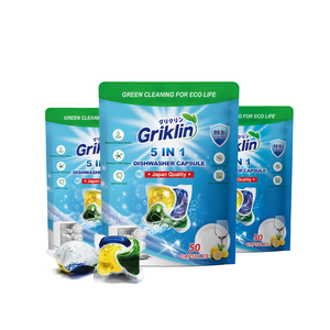 Griklin Cápsulas de Lava-Louças de Alta Qualidade Tudo em Um, Remoção de Manchas de Óleo, Cápsulas Ecológicas para Lava-Louças, Novas Cápsulas de Lava-Louças - Product Image 3