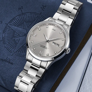 Vente directe montre mécanique automatique de luxe pour hommes avec petit cadran et bracelet en cuir conçue sur mesure pour un usage professionnel - Product Image 2