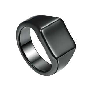 In Stock Retro 8mm Tungsten Carbide Ring Black Plated High Quality Mens Boys Bands Fashion Rings Jewelry Gifts