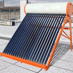 Calentador de agua solar de precio de fábrica barato de alta calidad de 120 litros con tubos de vacío Sistema de calentador de agua solar de géiseres <span class=keywords><strong>solares</strong></span> - Product Image 1