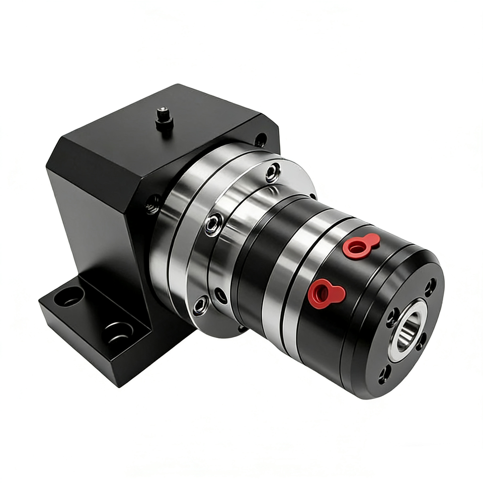 Small Mini Pneumatic Rotary Collet Spindle Base JAC-T8-D with DR-10 ...
