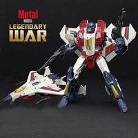 Jouet de transformation pour enfants, robot de combat en alliage, figurines d'action, robotique, jouet d'avion transformable avec arme