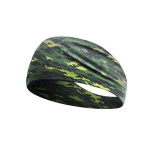 Children Sports Headband Camouflage Ice Silk Breathable Sweat Absorbing For Kids <b>Badminton</b> Running Outdoor Use - Product Image 2