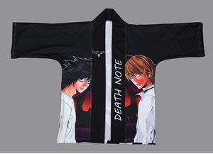 Kimono personnalisé avec impression de design <span class=keywords><strong>Death</strong></span> <span class=keywords><strong>Note</strong></span>, fabrication de jersey de dessin animé - Product Image 3