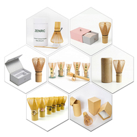 Fouet à matcha artisanal en bambou écologique avec logo OEM personnalisé, prix de gros