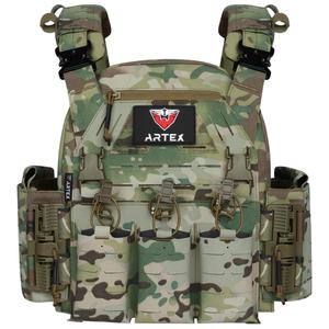 Gilet tactique à libération rapide Artex, entraînement en plein air, camouflage, protection corporelle, porte-plaque, matériau en nylon avec ceinture tactique - Product Image 3