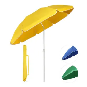 Taşınabilir açık şemsiye yüksek uv güneş plaj şemsiyesi