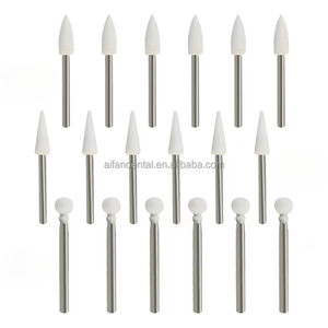 [Aifan dentale] 12 pz/scatola di alta qualità dentale fiamma forma di pietra bianca frese di lucidatura - Product Image 2