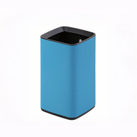 Poubelle carrée en acier inoxydable 12L avec seau intérieur amovible, poubelle métallique d'intérieur à ouverture supérieure pour hôtel, salon, cuisine, bureau