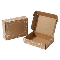 Boîtes d'emballage personnalisées en promotion, emballage pour bijoux, petite boîte d'expédition, logo personnalisé, boîte à courrier en carton ondulé, carton recyclé