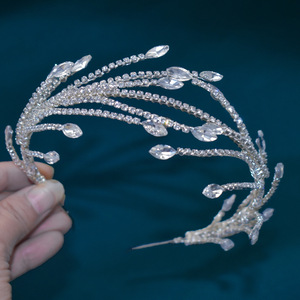 Nouveau dîner luxe grillage vêtements créatifs chapeaux rétro tête bijoux mariage cheveux accessoires mariée tête pièce - Product Image 2