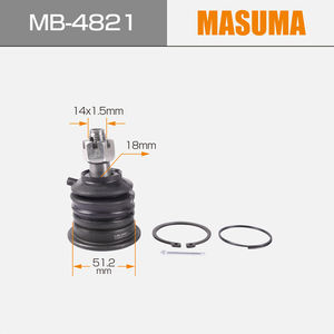 Rotule de Suspension Automobile MASUMA MB-4821 pour <span class=keywords><strong>NISSAN</strong></span> DATSUN, Références 54524-2S685 401102S485 40110-2S485 40110-2S486 40110-2S685 - Product Image 3