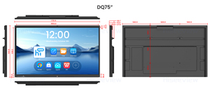 Cadre tactile IR personnalisé HISEEVIEW, écran 55, 65, 75, 86 pouces, coque métallique, PC tout-en-un interactif, tableau blanc, Smart TV - Product Image 5