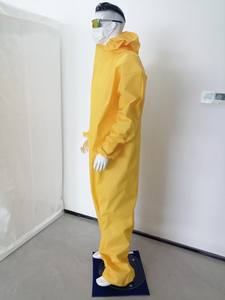 Macacão Descartável com Capuz, Sem Botas, com Punhos e Tornozelos Elásticos, Zíper Frontal com Aba e Capuz Elástico — Roupa de Segurança - Product Image 2