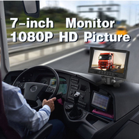AI DVR Truck Solution 7 pouces 1080p HD Image CCTV Caméra Moniteur ADAS Lane Warning Fleet Management System Fleet Tracking System