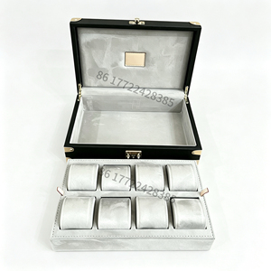Rectangle Leatherette <b>Watch</b> Box with Velvet Interior and Buckle Closure Red Color Protective <b>Case</b> for Storage - Product Image 6