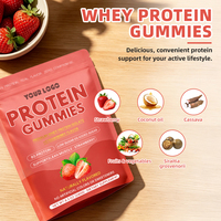 Complément alimentaire sportif en gommes protéinées au saveur fraise, prêtes à l'emploi, pour adultes, formule équilibrée pour l'alimentation quotidienne, en gros