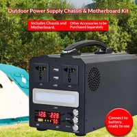 Station d'alimentation portable 300W-3000W avec onduleurs à onde sinusoïdale pure et système de batterie BMS, pour camping extérieur et alimentation de secours d'urgence AC UPS